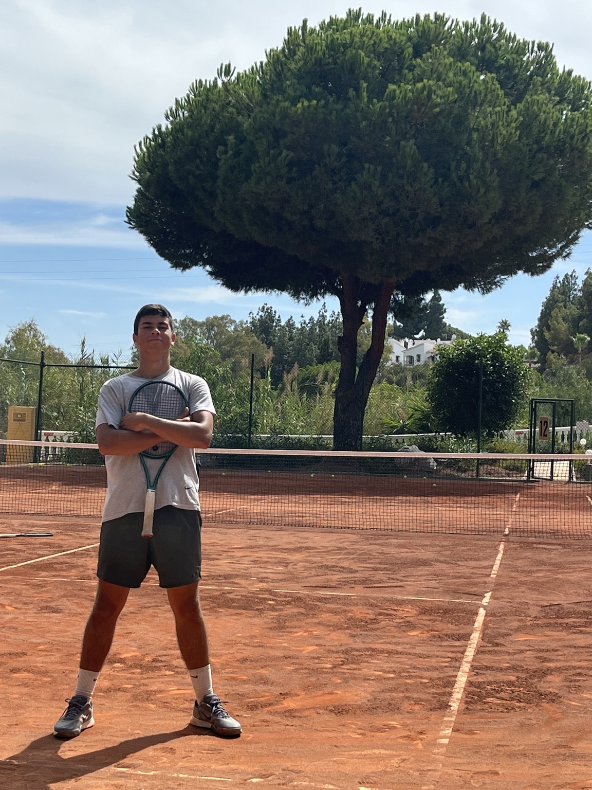 Player on court